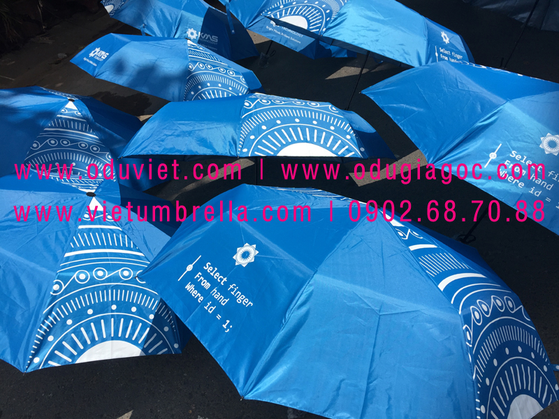 xưởng sản xuất ô dù cầm tay in logo quảng cáo